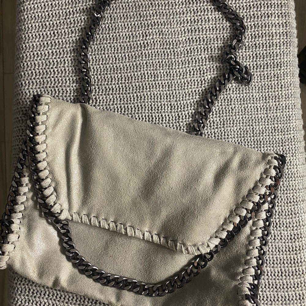 Like New Vegan Leather Chain Purse